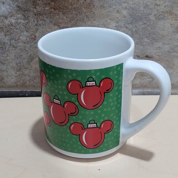 Disney Applause Mickey Mouse Ear Ornaments Image Christmas Mug - Picture 7 of 9
